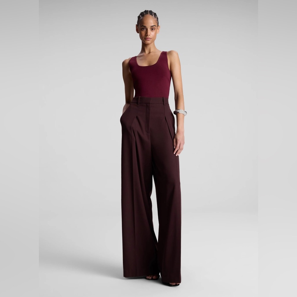 A.L.C Cleo Compact Knit Top Mulberry